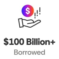 100 Billion+ Borrowed